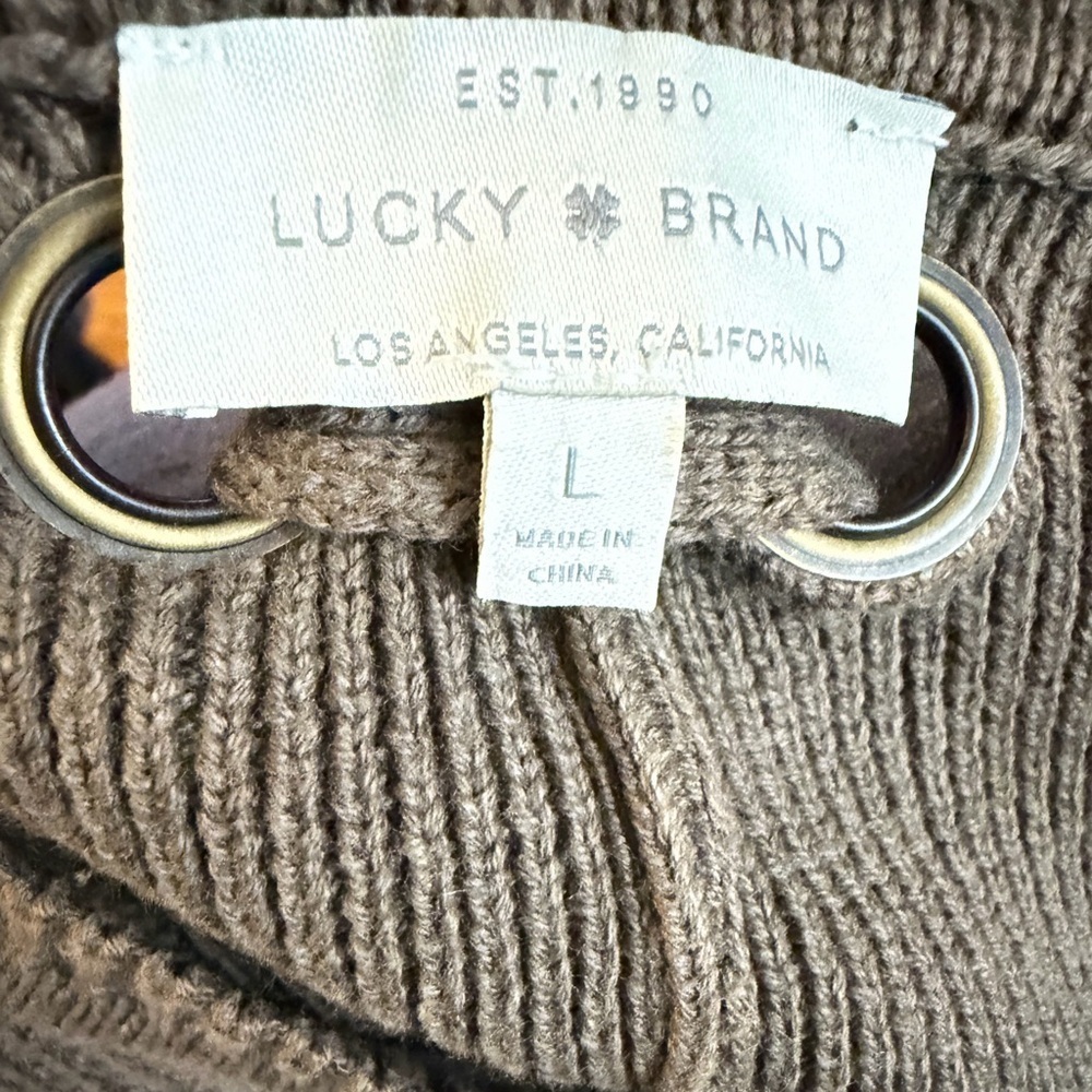 Lucky Brand  Lace-Up Back Sweater - Picture 10 of 12